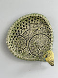 Green budgie trinket dish
