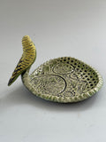 Green budgie trinket dish