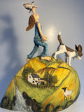 Girl on a hill