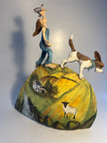 Girl on a hill