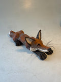 Crouching little fox