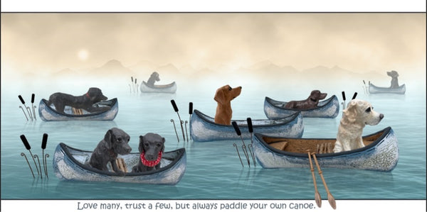 Always paddle your own canoe ( Labrador version )