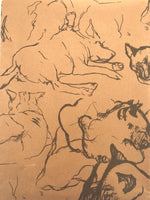 Mixed animal sketch Wrapping paper