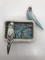 Chirpy couple wall piece