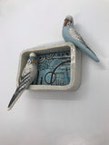 Chirpy couple wall piece
