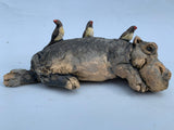 Hippo with Ox Peckers