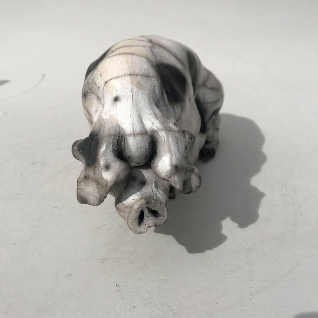 Raku spotted pig – Christine Cummings